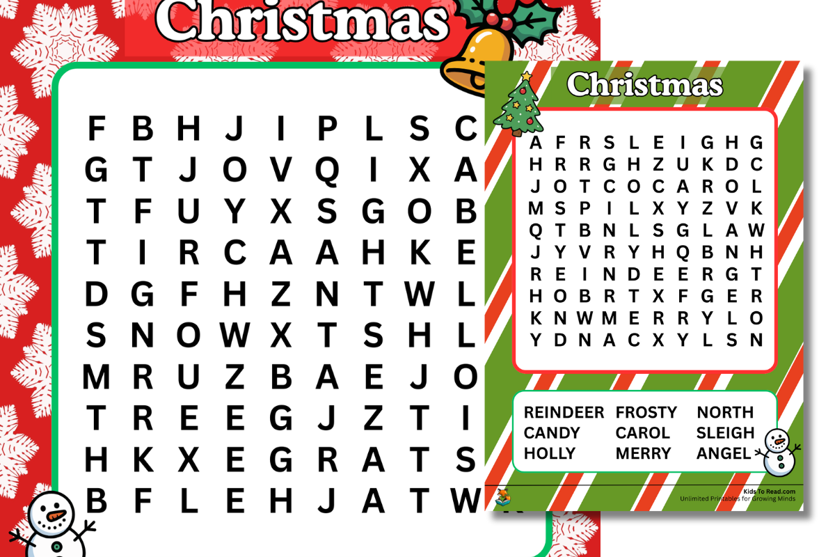 Christmas word Search