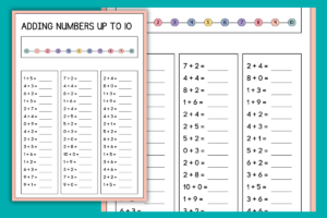 adding numbers up to 10
